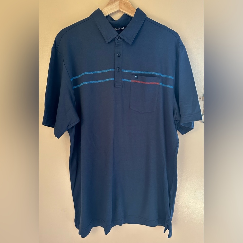 NWT Travis Mathew Polo Size Large - Navy Blue